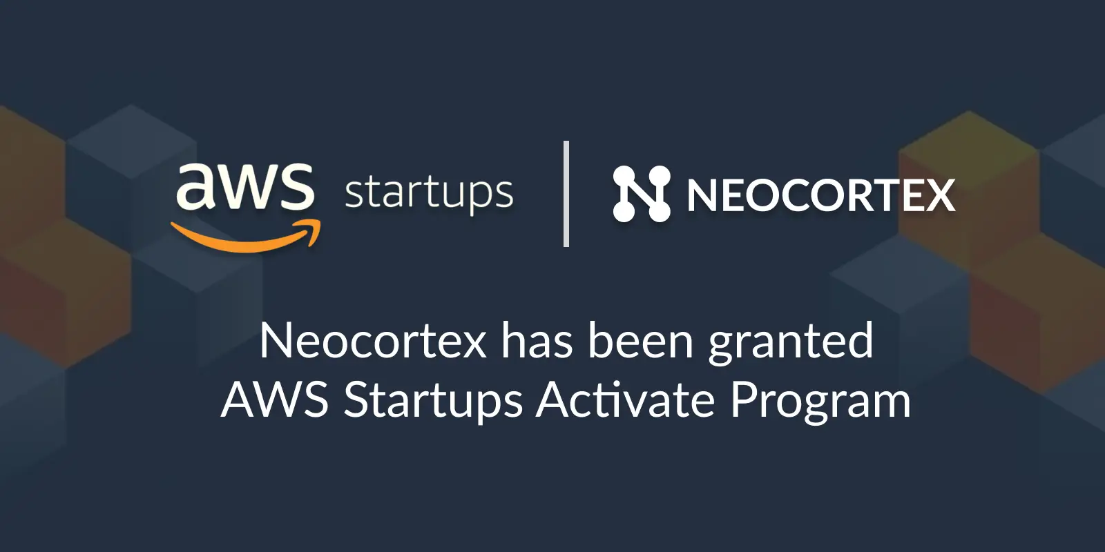 Neocortex has been granted with AWS Activate, helping us scale with world-class cloud tools and support.
